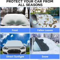 Protection Pare-Brise Givre MOSRACY 155x115cm Avec 5 Aimants - Couverture Anti-Neige Voiture
