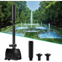 Aougo – Pompe à eau pour fontaine 1000L/h – Portée 1,6m – Plastique résistant à la corrosion – Cordon 7m