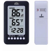 RGE Thermomètre intérieur LCD ℃ / ℉ Digital sans fil Thermomètre intérieur/extérieur Horloge Thermomètre Thermomètre Thermomètre Horloge Thermomètre avec émetteur