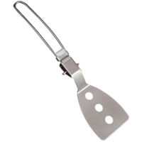 RGE Spatule de Camping en Acier Inoxydable, Pliante Barbeque Grill Pellet de Cuisson en Plein air for la randonnée pédestre, Pique-Nique et Camping