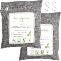 Sac ambiant déshumidificateur en charbon de bambou, filtre à air frais, éliminateur d'odeurs naturel pour maison