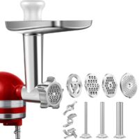1Ensemble D\'Accessoires de Hachoir en MéTal pour Batteurs sur Socle KitchenAid, Accessoire de Hachoir à Viande Inclus BLENDER