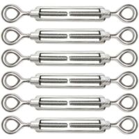 BARKBUSTERS Stück verstellbare M5-Drahtseilspanner, Öse und Öse aus Edelstahl 304 für Kabelspanner, Stahlseilspanner, Hakenzubehör