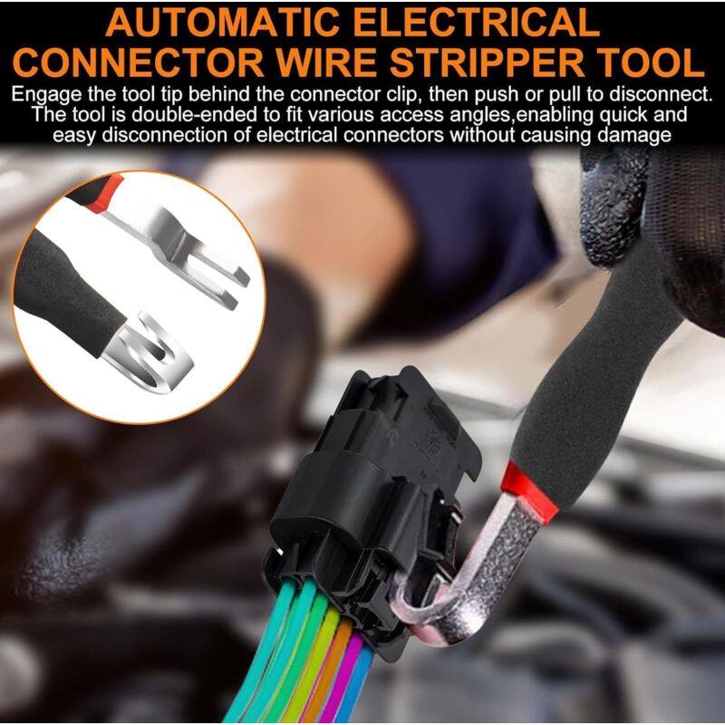 Lot 3 Pinces Déconnexion Électrique 20,3 Cm 60° – Outil Auto Pour Connecteurs, Capteurs, Injecteurs & Faisceaux