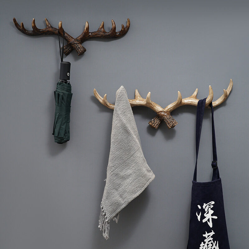 Crochets Muraux Bois : Tête De Cerf Et Orignal, Déco Cabane Northwood Lodge