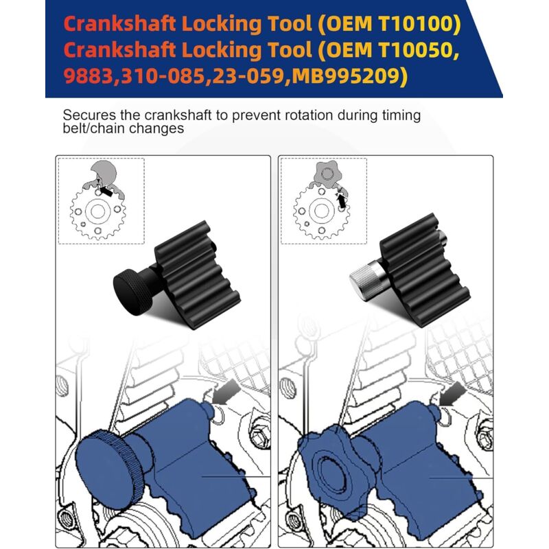 Kit Calage Distribution 7 Pièces Pour VW Audi Seat Skoda 1.2 1.4 1.6 1.9 2.0 TDI SDI - Avec Boîte De Rangement
