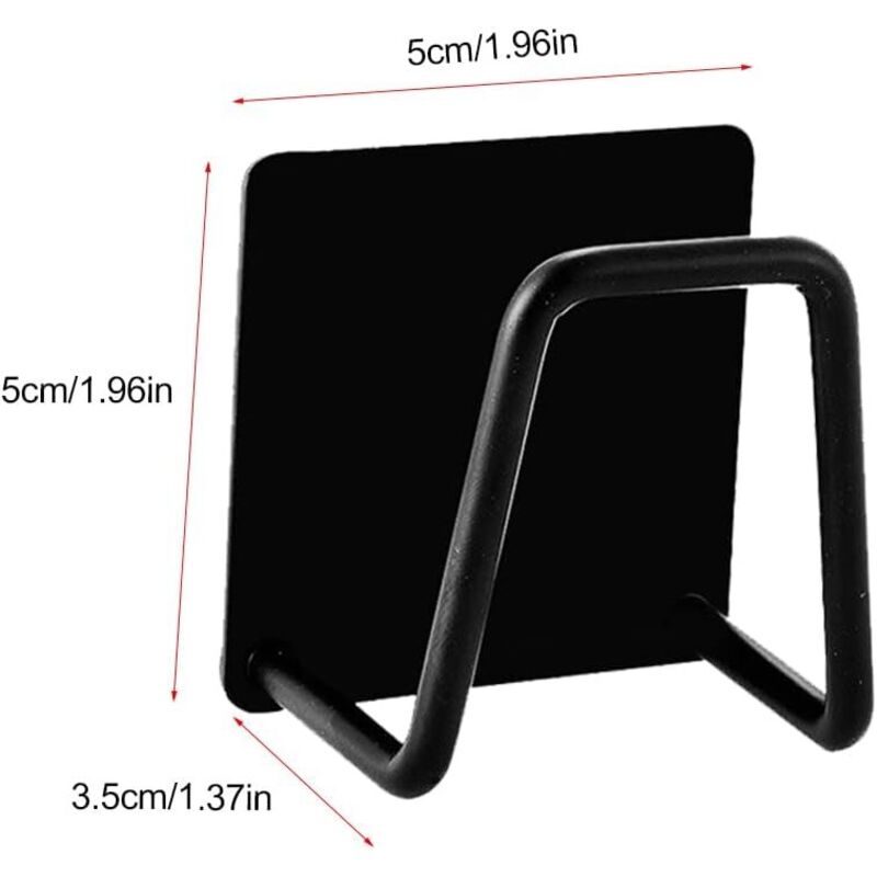 Porte Eponge evier Cuisine,Porte éponge Amovible en Acier Inoxydable, Porte éponge de Cuisine Accessoires Non perforé, Porte éponge Mural pour évier