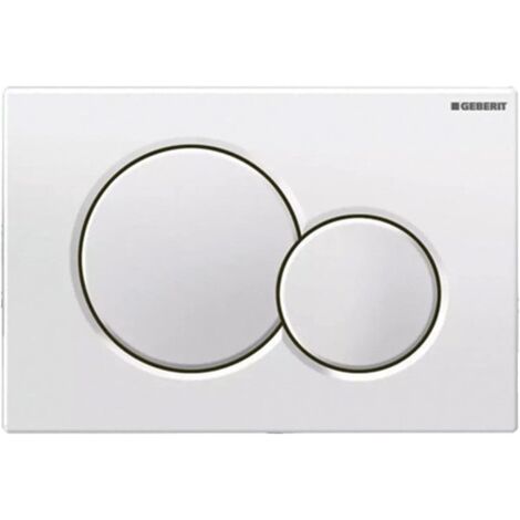 Plaque de Déclenchement Compatible avec Geberit Sigma 01, UP320,UP300, UP720, Plaque de Déclenchement avec Cadre de Montage, Pièces de Rechange pour Chasses D'eau