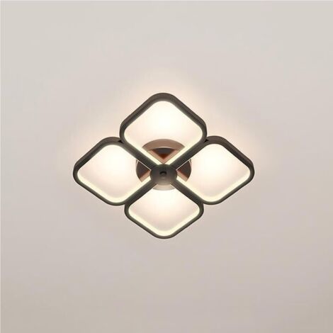 Plafonnier LED minimaliste pour chambres, escaliers, balcons et entrées - Puits de lumière blanc avec variateur tricolore (1/4)