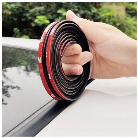 joint pare brise adhesif Universel de 4 mètres, joint toit ouvrant, joint porte voiture, joint caoutchouc adhesif, colle pare brise voiture (19mm 4m) (1/5)