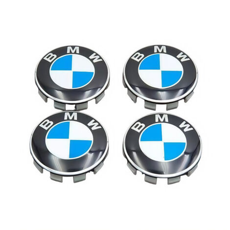 Convient pour enjoliveur BMW 56 mm cache-moyeu de voiture cache-moyeu central bleu et blanc étiquette de cache-moyeu central de pneu