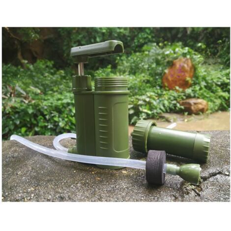 Filtre à Eau Portable Céramique – 0,1 Micron, 2000 L, 0,3 L/min – Pour Camping, Randonnée, Survie – Léger Et Compact