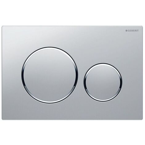 Plaque de déclenchement Geberit Sigma20 Double-Touch, chrome mat/brillant (115.882.JQ.1)