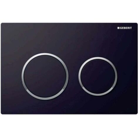 Plaque de commande Geberit Kappa21 noir/chrome brillant 115.240.KM.1 (1/3)