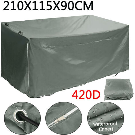 Bâche Remorque Imperméable 420D Oxford – Protection UV & Pluie, Anti-Vent, 214x122 Cm, Idéale Transport & Stockage
