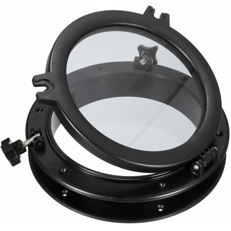 Hublot ouvrant rond 10 pouces – Verre trempé 4mm – Construction ABS anti-corrosif – Accessoires en acier inoxydable 316 – Pour bateaux et camping-cars