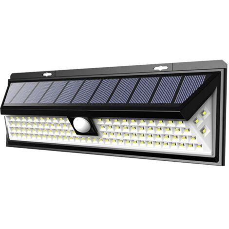 Lampe solaire extérieure 90 LED 800 lm – Batterie lithium-ion 1800 mAh – Détecteur de mouvement PIR – Imperméable pour jardins et terrasses - 1800mAh