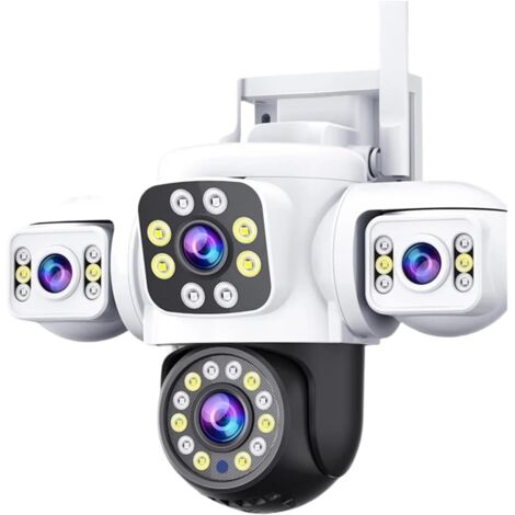 Caméra IP WiFi UHD 6K 8MP – Détection humanoïde IA – Suivi automatique – Angle de vision 360° – Étanchéité IP66