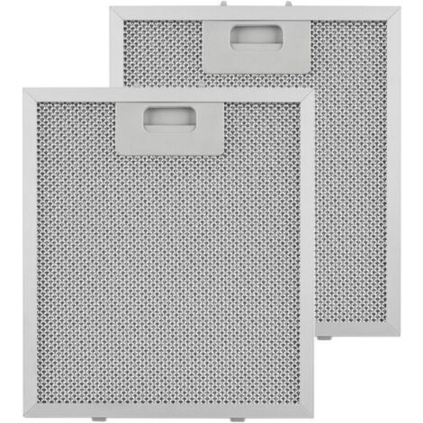 Filtres pour hottes aspirantes - lot de 2 - Filtres en aluminium pour hottes aspirantes, 267 x 305 x 9 mm, compatibles avec les modèles Elica et Recamania