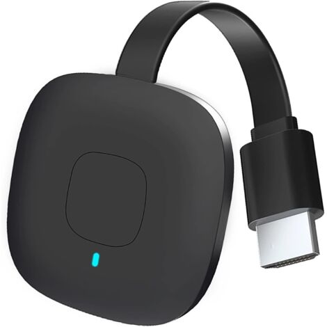 Récepteur vidéo 4K sans fil – Adaptateur HDMI 2.4G pour Android, Windows, PC vers TV HD, moniteur, projecteur – Miracast, Airplay, DLNA