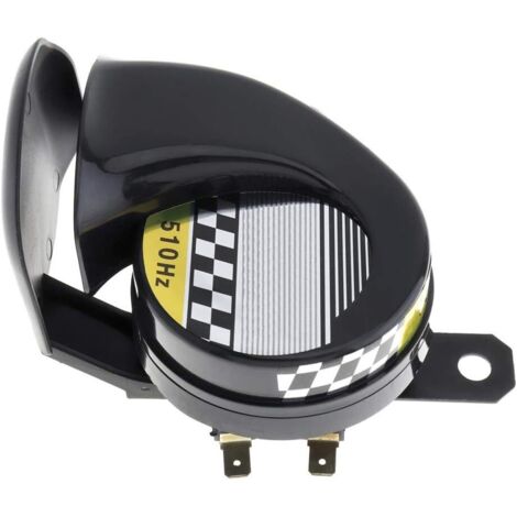12V Klaxon D'escargot,  Klaxon D'air Puissant 130DB 510HZ Sirène D'escargot Universel 12 V Etanche en Forme D'escargot Klaxon pour Voiture, Camion, Moto