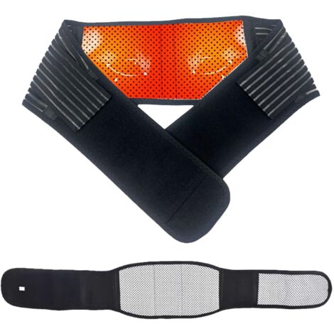 2 Pièces Ceinture Lombaire Auto-Chauffante, Ceinture Thérapie Magnétique Réglable, Tourmaline Magnétique Ceinture Soutien, Soulage la Douleur, Ceinture Lombaire Auto-Chauffante,Tourmaline Magnétique