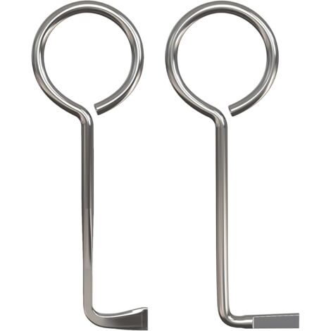 Kit de crochetage professionnel 2 pièces, clé universelle, ouvre presque toutes les portes, clé universelle pour portes de chambre, clé d'ouverture de porte de serrurier pour ouvre-serrure
