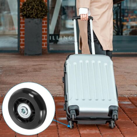 Lot De 4 Roues Pivotantes 360° Pour Valises - Roulettes De Remplacement Résistantes Et Silencieuses