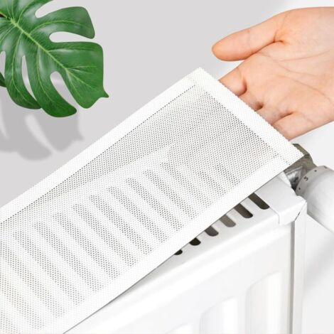 100 x 10 cm Cache-poussière pour radiateur, fil résistant aux rayures, protection de radiateur à vapeur ventilée, pour une gamme de dimensions de radiateur, pour la maison et le bureau, pour radiateur