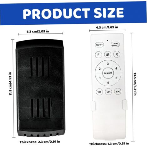Kit Télécommande Universelle Pour Ventilateur De Plafond – Sans Fil – Neuf