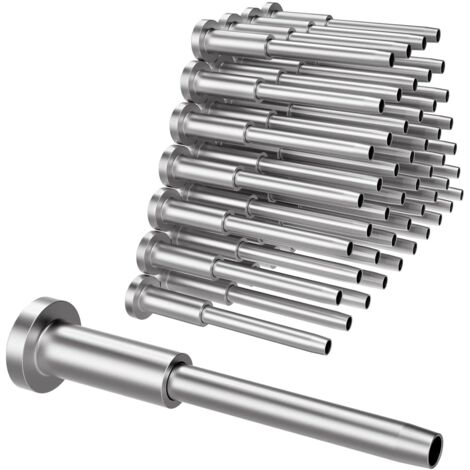Kit de 50 câbles invisibles T316 – Récepteur en acier inoxydable 1/8' – Pour poteaux bois/métal – Installation discrète