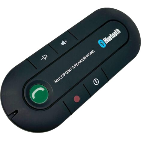 Kit mains libres Bluetooth 5.3 pour voiture – 20h d'appels – 1000h en veille – Fonctionne avec Siri et Google Assistant