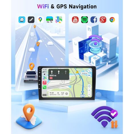 2go Ram 64go Rom Autoradio Android Peugeot 2008 208 2012-2018 - Écran 10 Pouces - CarPlay Sans Fil - Caméra Recul - 2Go/64Go écran 10 Pouces Tactile