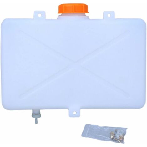 Réservoir de stockage en plastique 7L – Translucide, résistant à l'oxydation – Compatible chauffage de stationnement – Filtre en cuivre intégré
