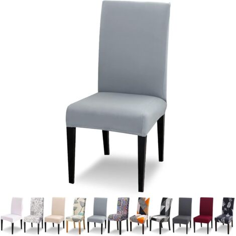 Serbia – Housse de chaise extensible lot de 4 – Polyester épais et élasthanne – Lavable et infroissable – Pour salle à manger et restaurants