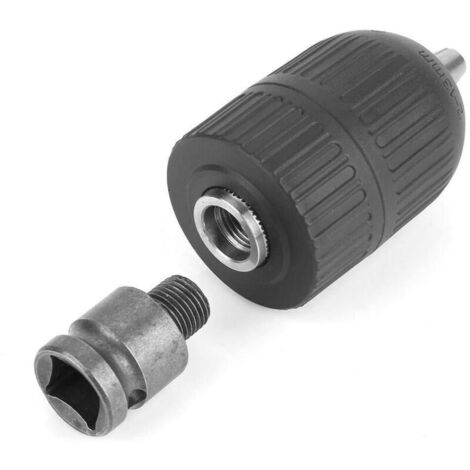 Serbia – Mandrin de perceuse 2-13mm à trois mâchoires – Poignée hexagonale 1/4' – Compatible perceuses à percussion et tournevis électriques
