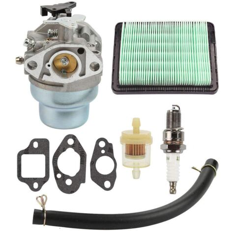 Carburateur avec joint de bougie d'allumage Kit de filtre à air de carburant pour Honda GCV160 GCV160A GCV160LA HRB216 HRS216 HRR216 HRT216 HRZ216 (1/6)