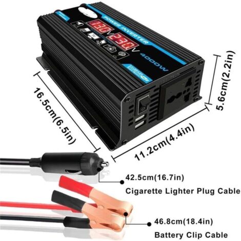 Convertisseur 3000w Pur Sinus Convertisseur 12V 220V JIGUUN 3000W Pur Sinus - Chargeur 30A Et