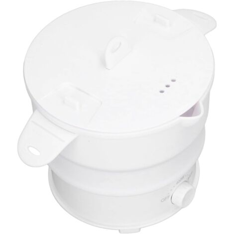 Marmite électrique multifonction 800 W 1,2 L, Cuisinière électrique de voyage portable, Mini cuiseur vapeur pliable, Convient pour la cuisson de nouilles, de fondue chinoise ou pour cuire à la vapeur (1/5)