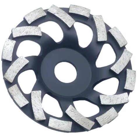 Disque Diamant Abrasif 125 à Meuler le Béton. Meule Abrasive pour Poncer Béton, Pierre, Granit
