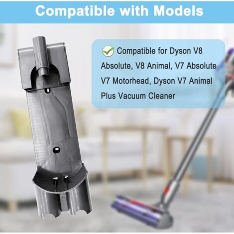 Support mural V8 compatible avec l\'aspirateur sans fil Dyson V7 V8, support mural pour accessoire de station d\'accueil, remplace la pièce n° 967741-01