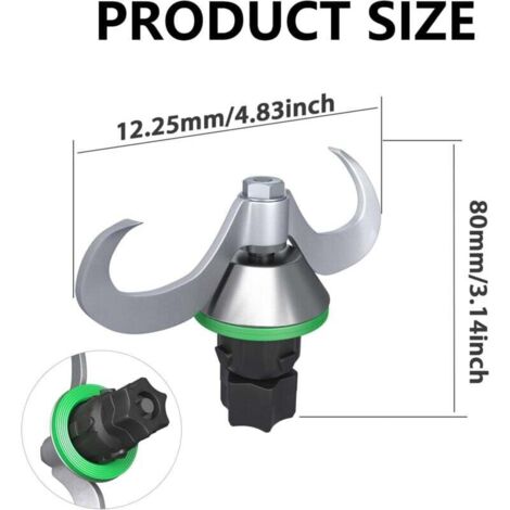 Compatible Couteau à pâte pour TM6/TM5, pièces de rechange pour couteau Thermomix, couteau à mélanger en acier inoxydable, nettoyage rapide, pas de résidu de pâte ni contamination