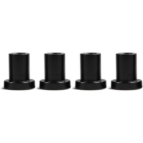 Lot de 4 entretoises pour porte de grange coulissante – Pièces de rechange pour rails de quincaillerie pour porte de grange coulissante, entretoises murales pour rails de quincaillerie pour porte coul