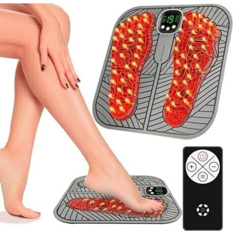 Massage Pieds, masseur pieds electrique 8 Modes et 19 Intensités,Masseur de Pieds électrique Pliable et Portable pour la Circulation Sanguine et le Soulagement des Douleurs Musculaires