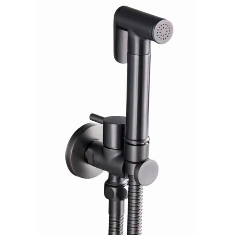 Applicable Kit Douchette wc, Pulvérisateur de Toilette pour Bidet Mural Laiton Douchette à Main Bidet Haute Pression Kit de Pulvérisateur de Bidet à Main pour l\'hygiène Personnelle (Gray)