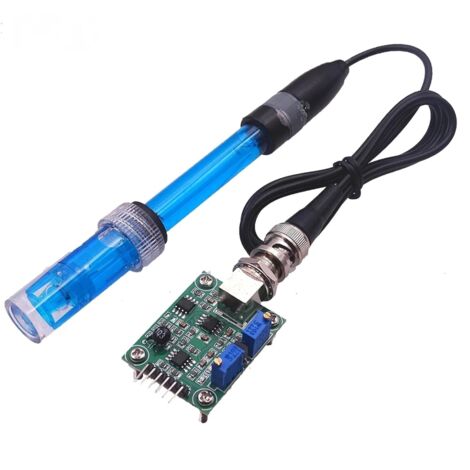 Ymyny – Sonde pH BNC pour analyse de l'eau de piscine – Plage de pH 0-14 – Câble 300 cm – Connecteur BNC pour testeur pH