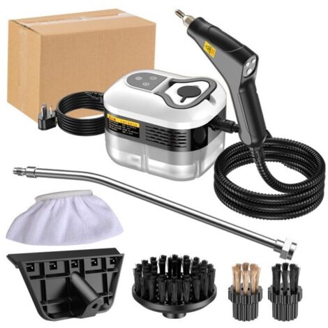 Nettoyeur vapeur 2500W – Pression 4.5 bars – Réservoir 1200ml – 6 niveaux de vapeur – Préchauffage 15s pour nettoyage intensif