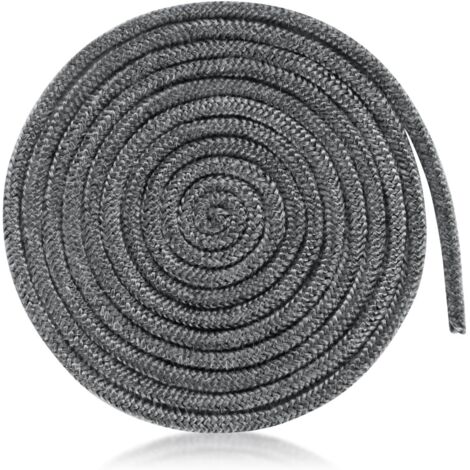 Joint haute température en fibre de verre 3m x 8mm – Étanchéité jusqu'à 550°C – Corde pour poêle à bois – Résistant à l'usure