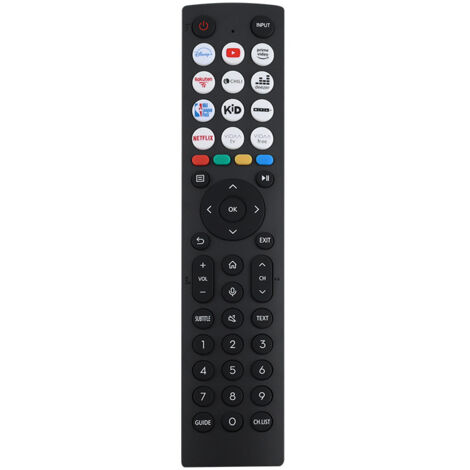 Nouvelle Remplacement Télécommande Hisense pour Hisense VIDAA LCD LED 4K UHD Intelligente télévision- Aucun Réglage Requis