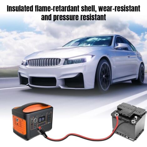Connecteur Batterie 50A 600V Avec Câble 50CM 10AWG - Prise Rapide Anderson Avec Cosses Anneau